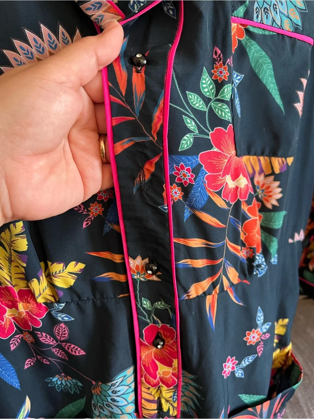 Le Superbe Floral Print V-Neck Jumpsuit Size 4